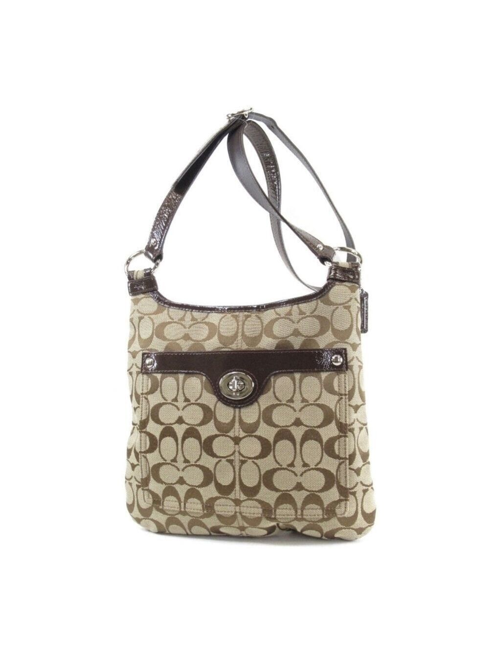 Coach F16536 Signature Crossbody Bag